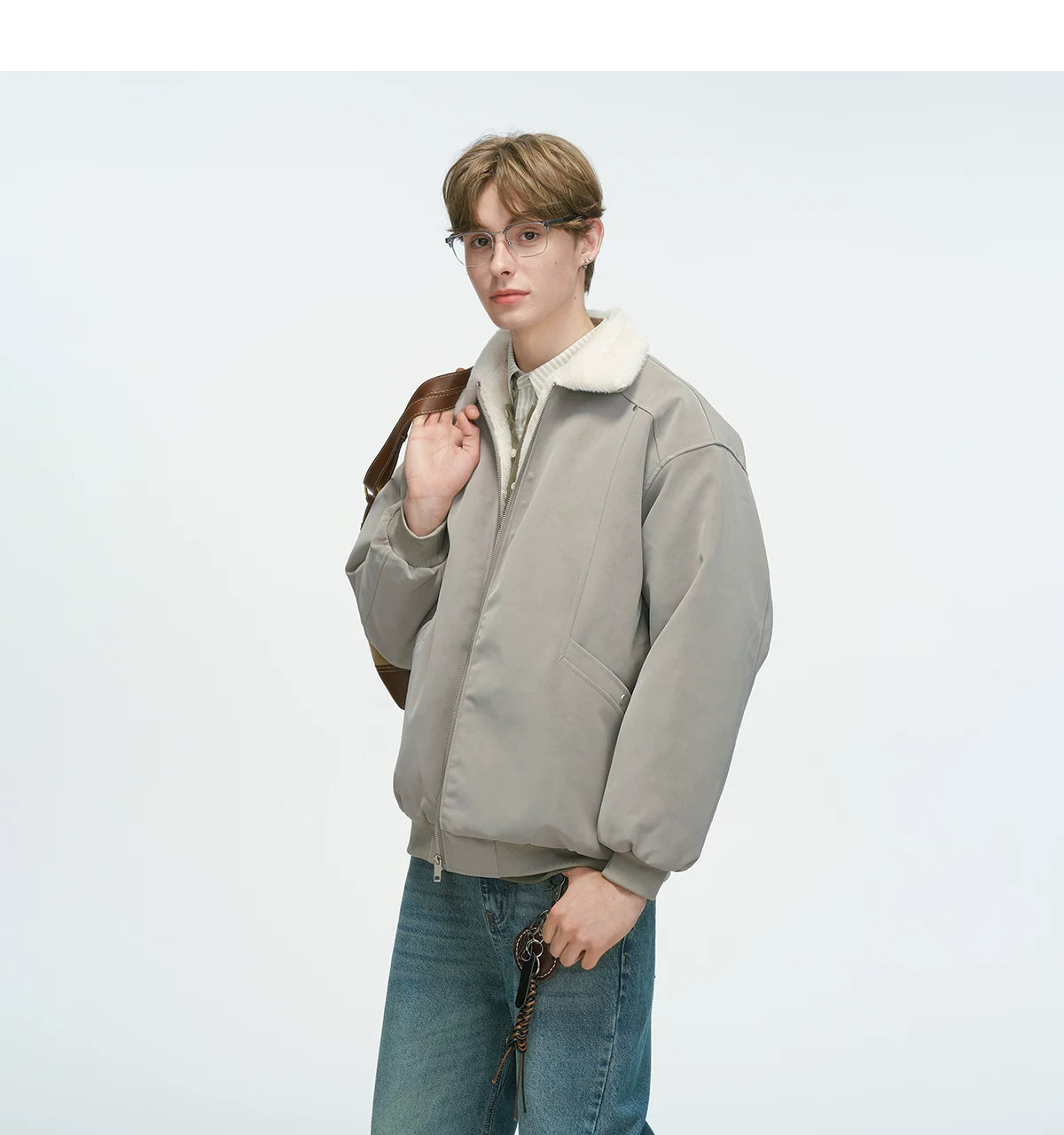 Shearling Transit Reversible Bomber