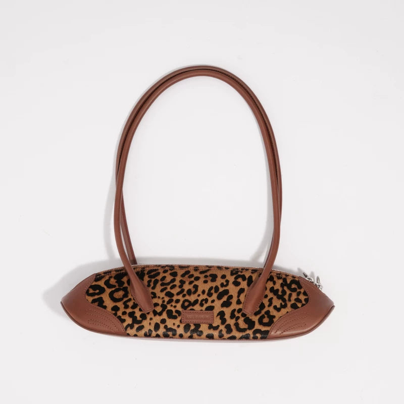 Sculpted Leather East-West Shoulder Bag - view 5