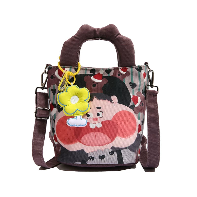 Giggles & Bows Cartoon Tote