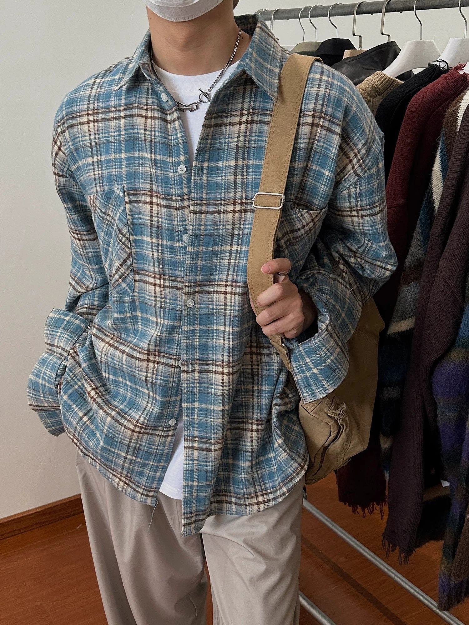 Plaid Casual Flannel Shirt