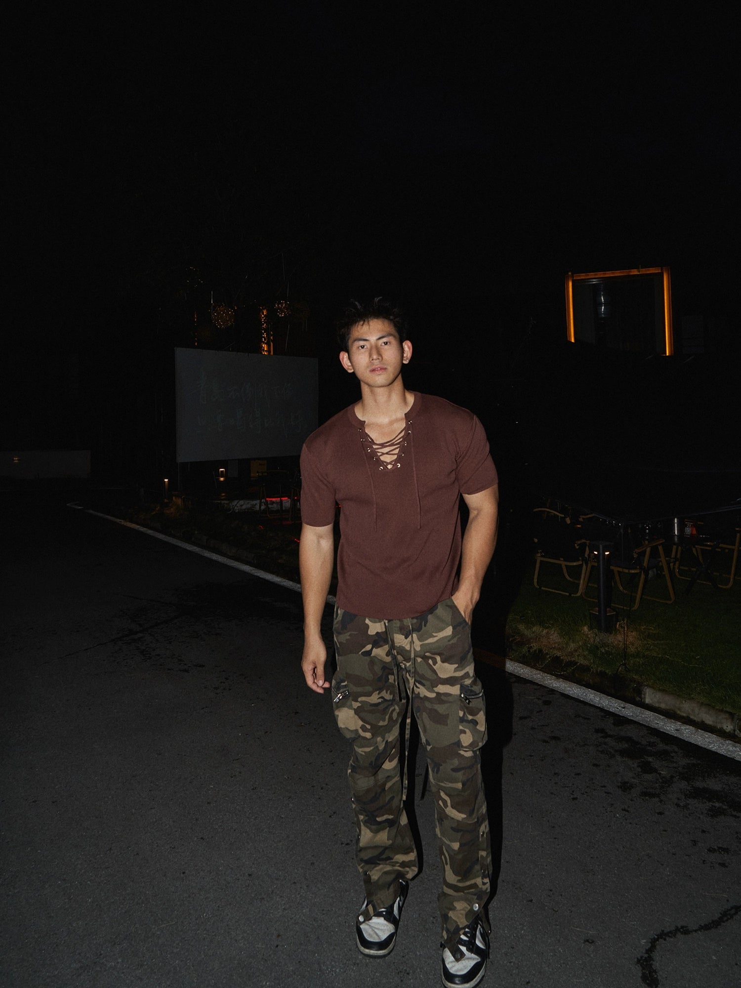 Lace-Up T-Shirt