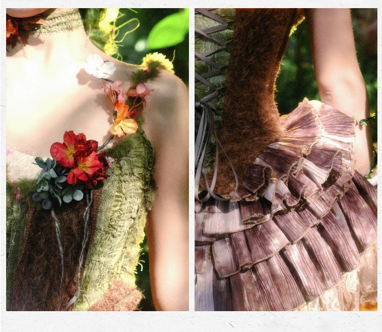 Steampunk Ruffle Corset