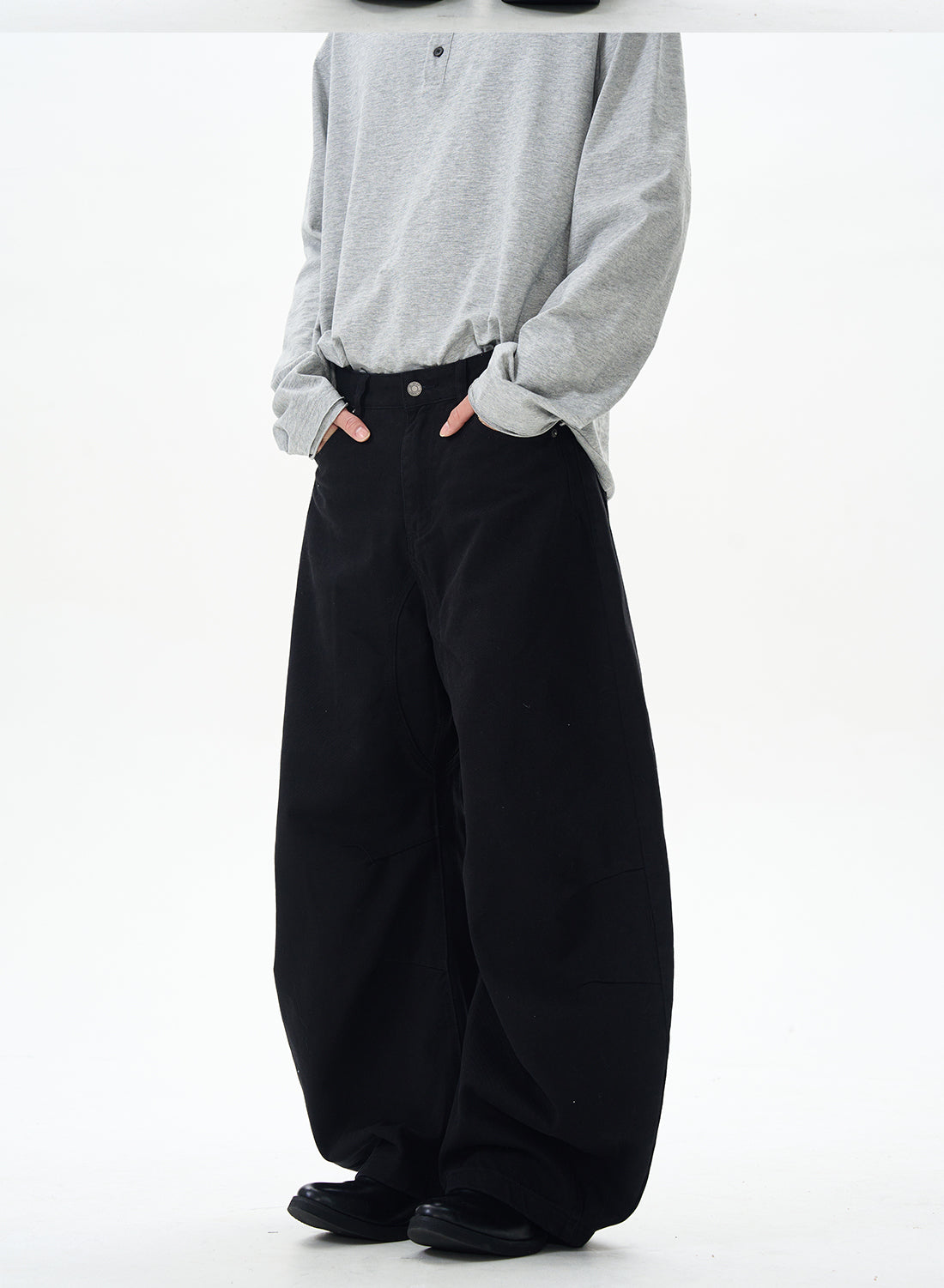 Brown Skater Wide Leg Pants
