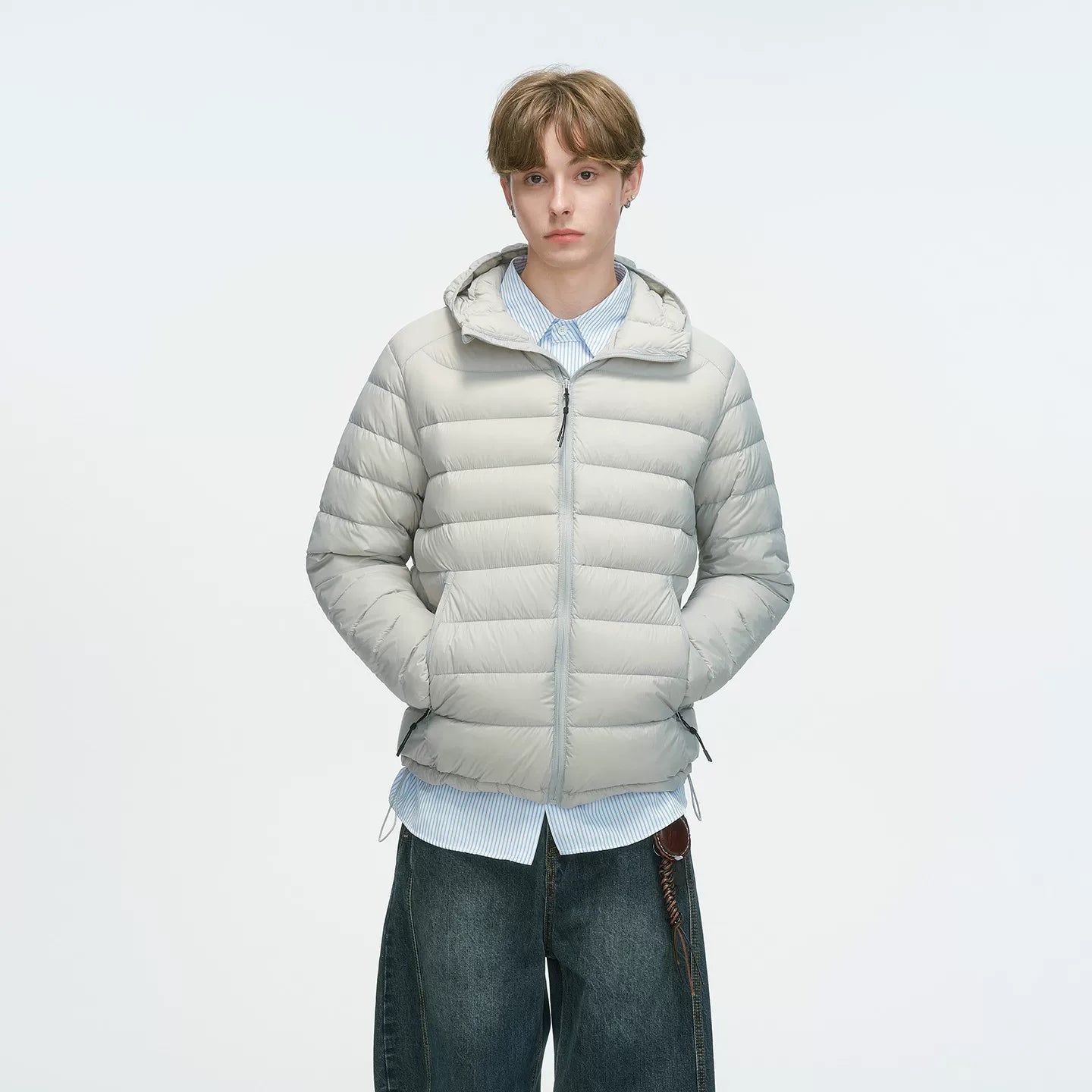 Frostbeam Dual-Tone Puffer Hoodie