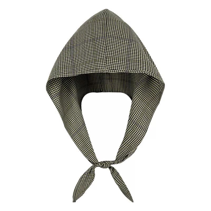 Plaid Whisper Tie-Hood Scarf
