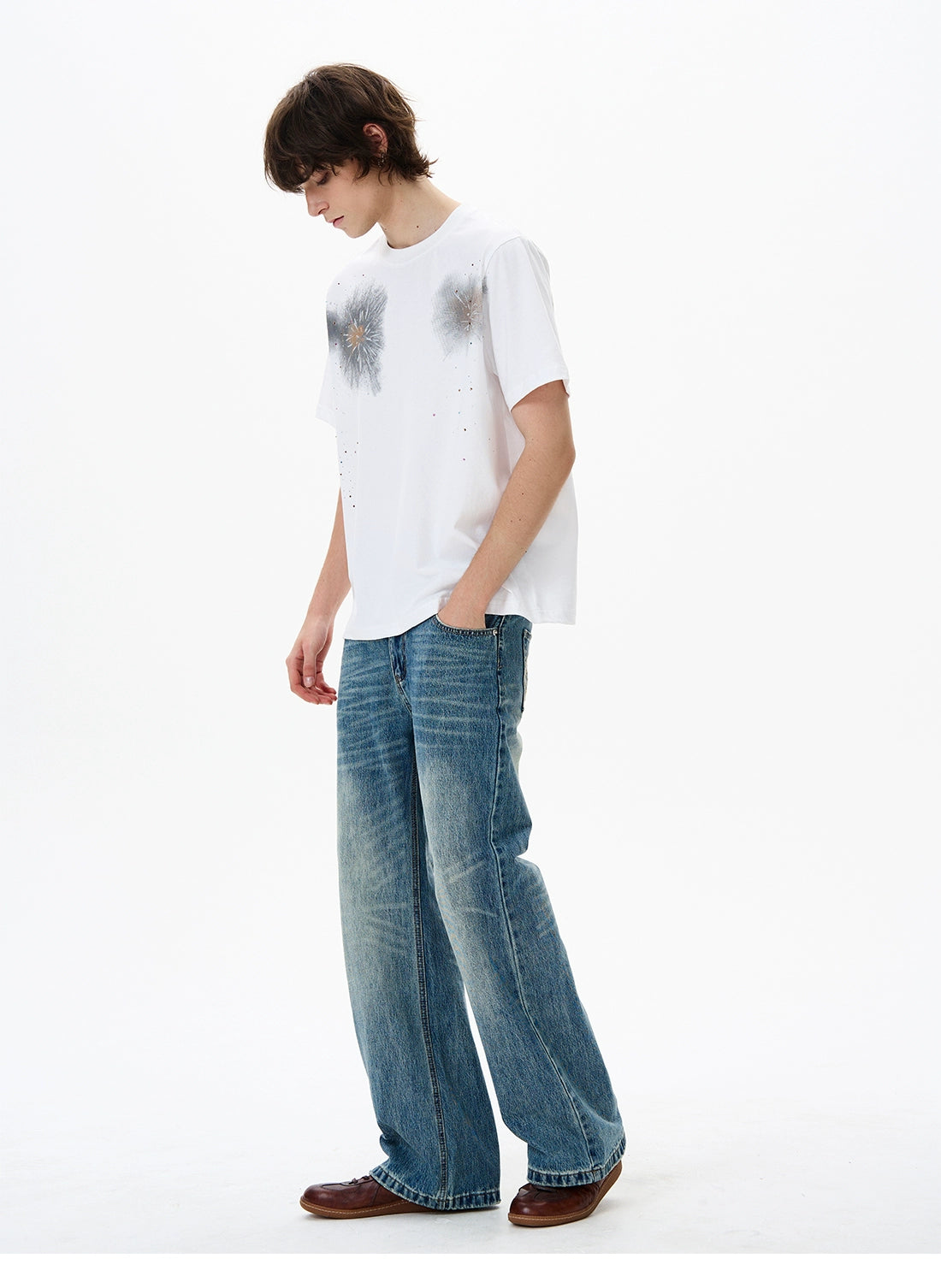 Fireworks Print T-Shirt
