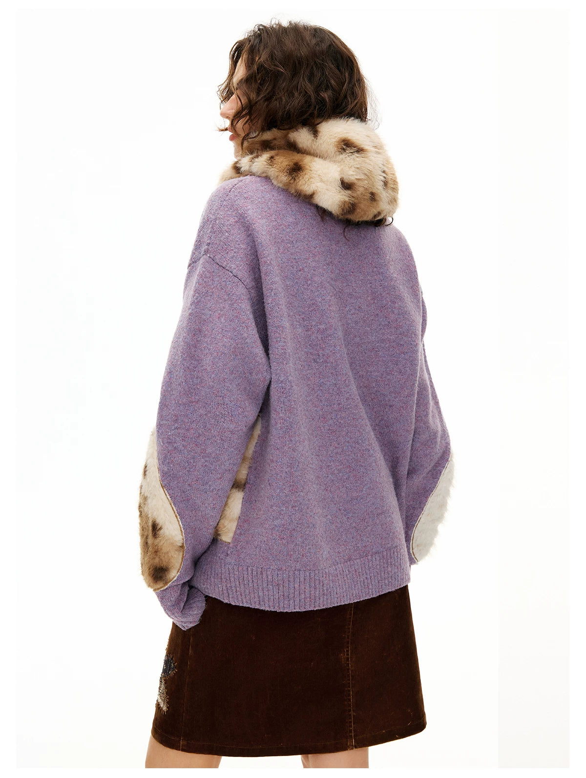 Velvet Purrmates Fuzzy Cat Cardigan