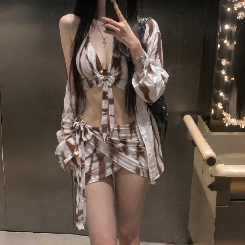 Sunset Drift Tie-Dye Beach Co‑Ord Set