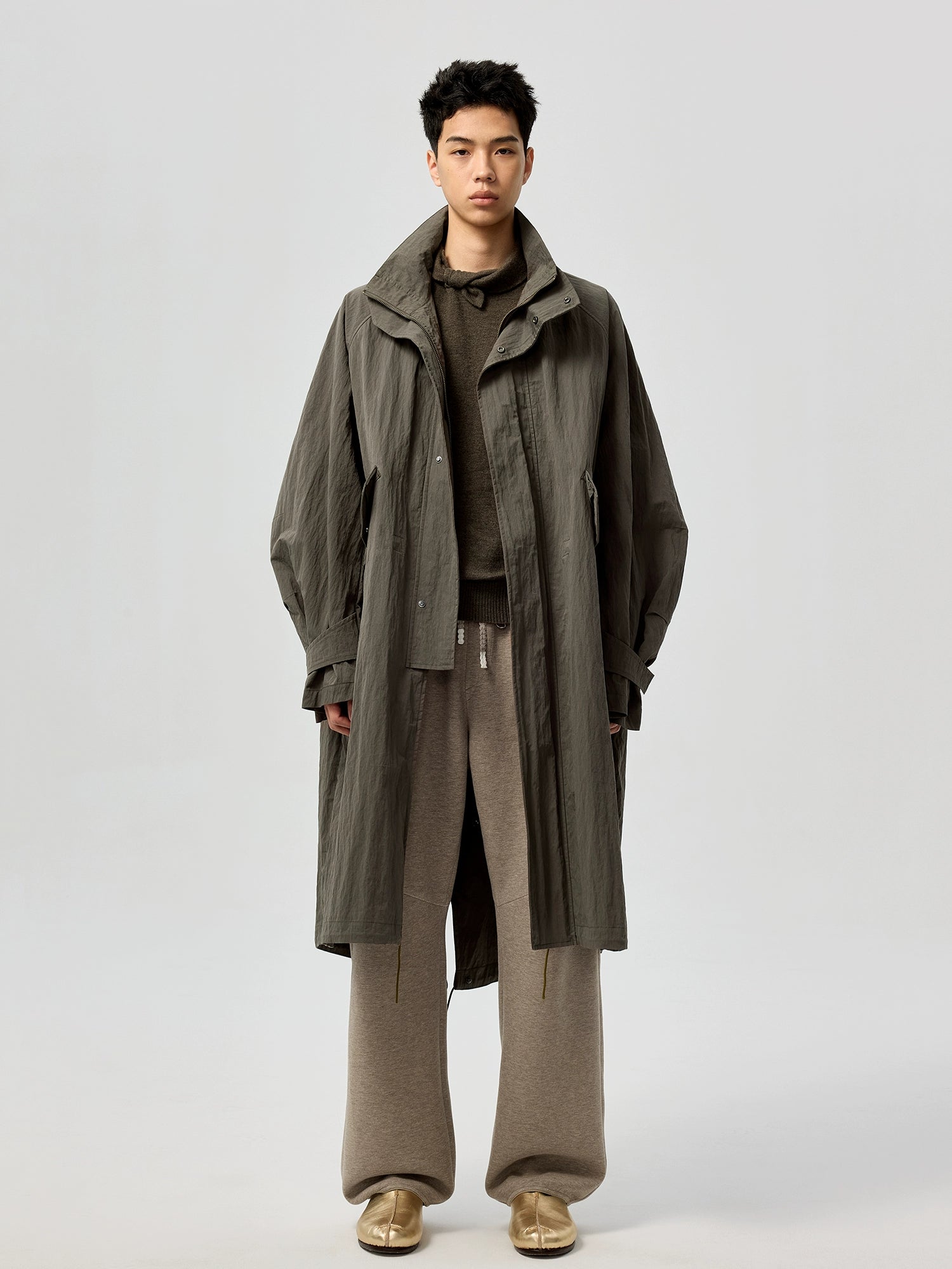 Mist Haven Oversized Hooded Coat