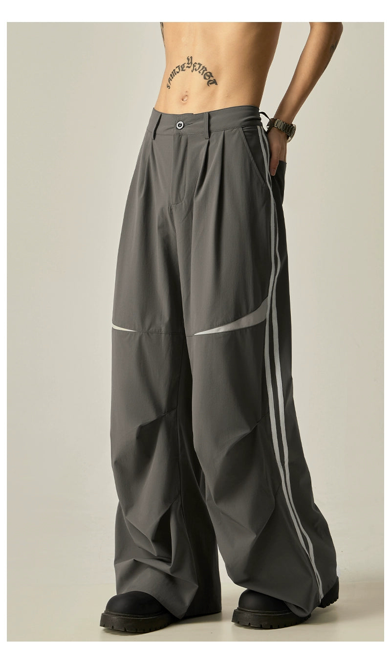 Midnight Stream Double-Stripe Track Pants