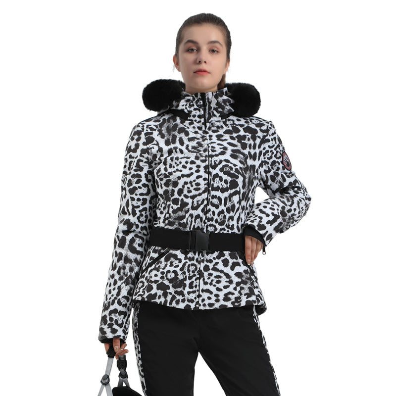 Avalanche Chic Print Belted Jacket