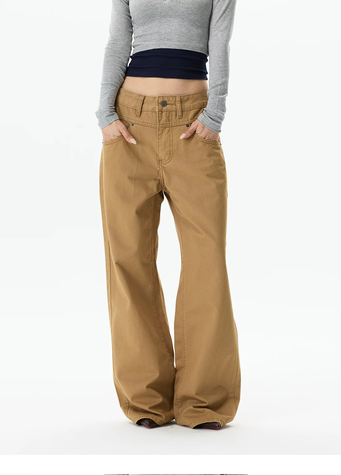Drape Wide Chino Pants