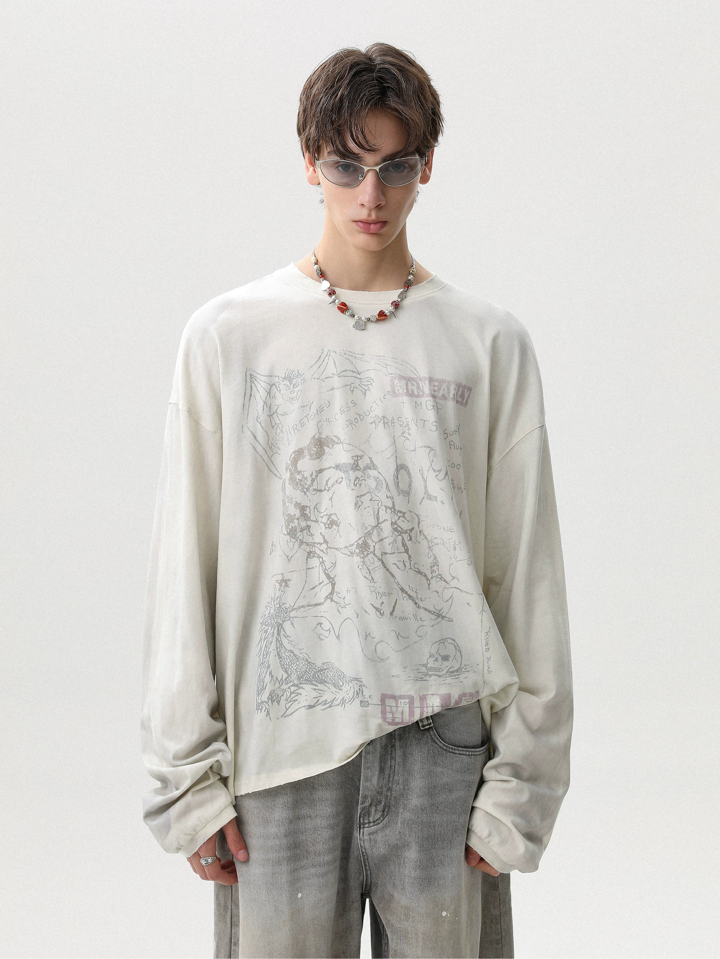 Mythic Map Sketch Long Sleeve
