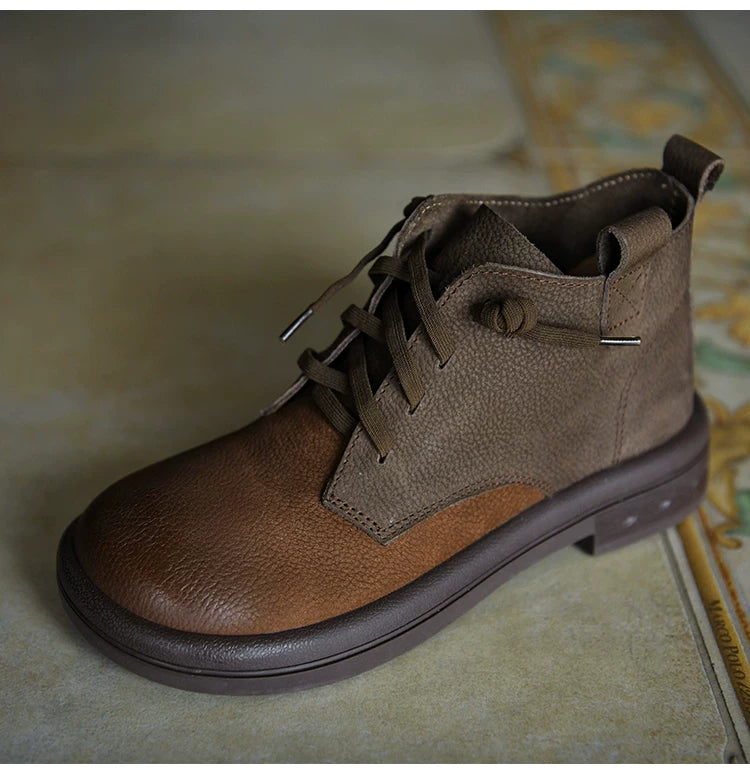 Tavira Two-Tone Leather Lace-Up Shoes