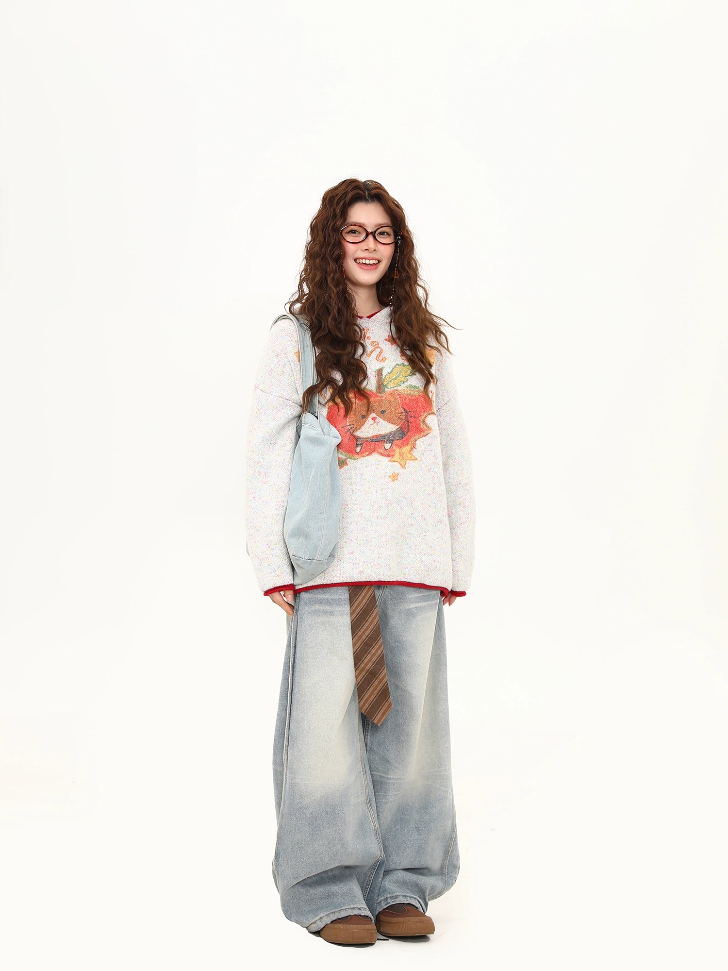 Autumn Kitty Apple Pie Knit Sweater