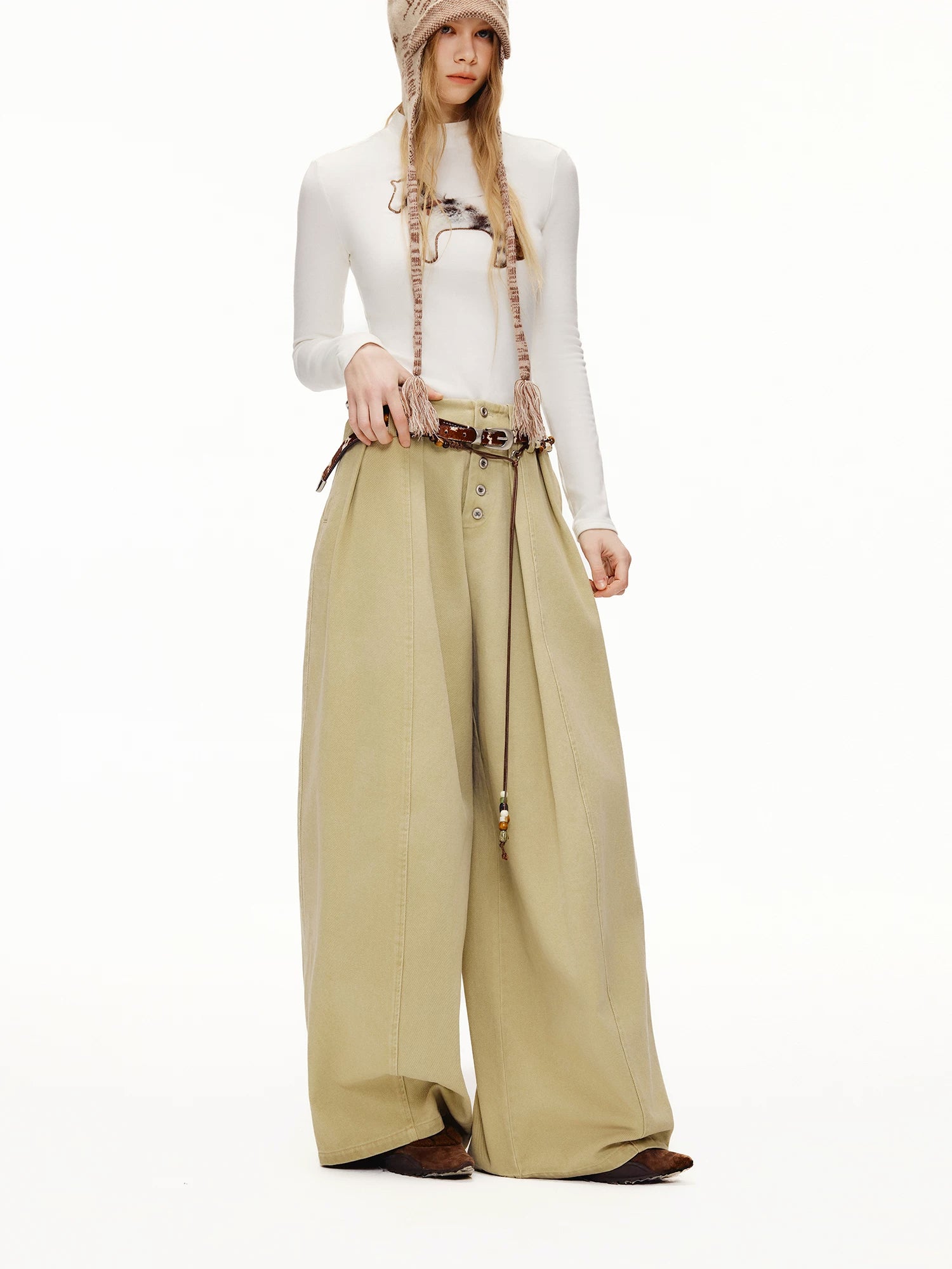 Storybook Stable Wide‑Leg Trousers