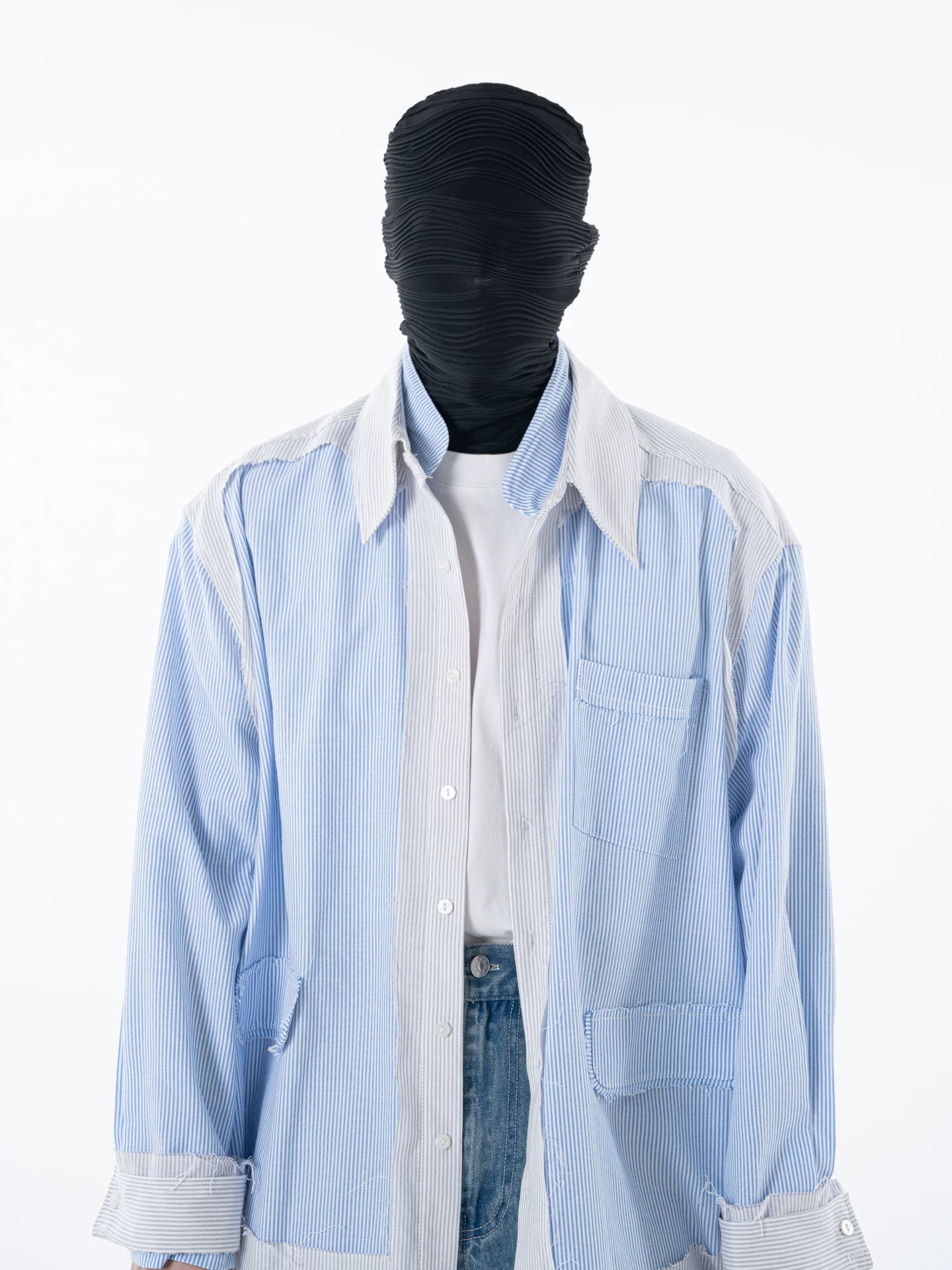 Midnight Mirage Pinstripe Overshirt