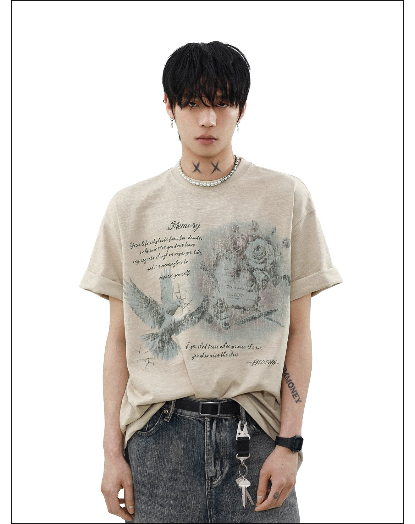 Faded Memory Dove Graphic Tee