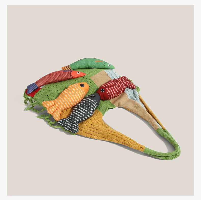 Rainbow Fish Market Tote