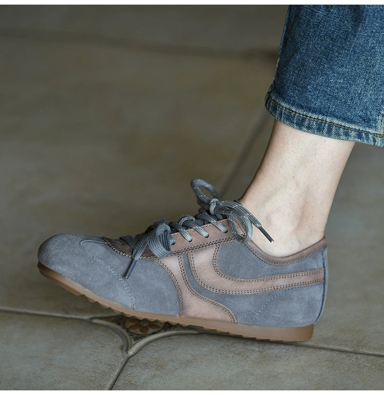 Stone Mist Retro Suede Sneakers