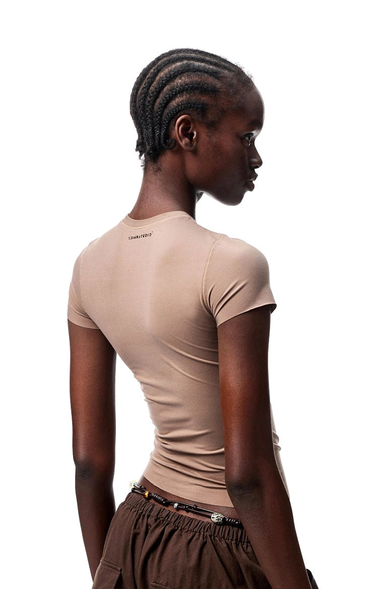 Slim Fit Basic Crop T-Shirt