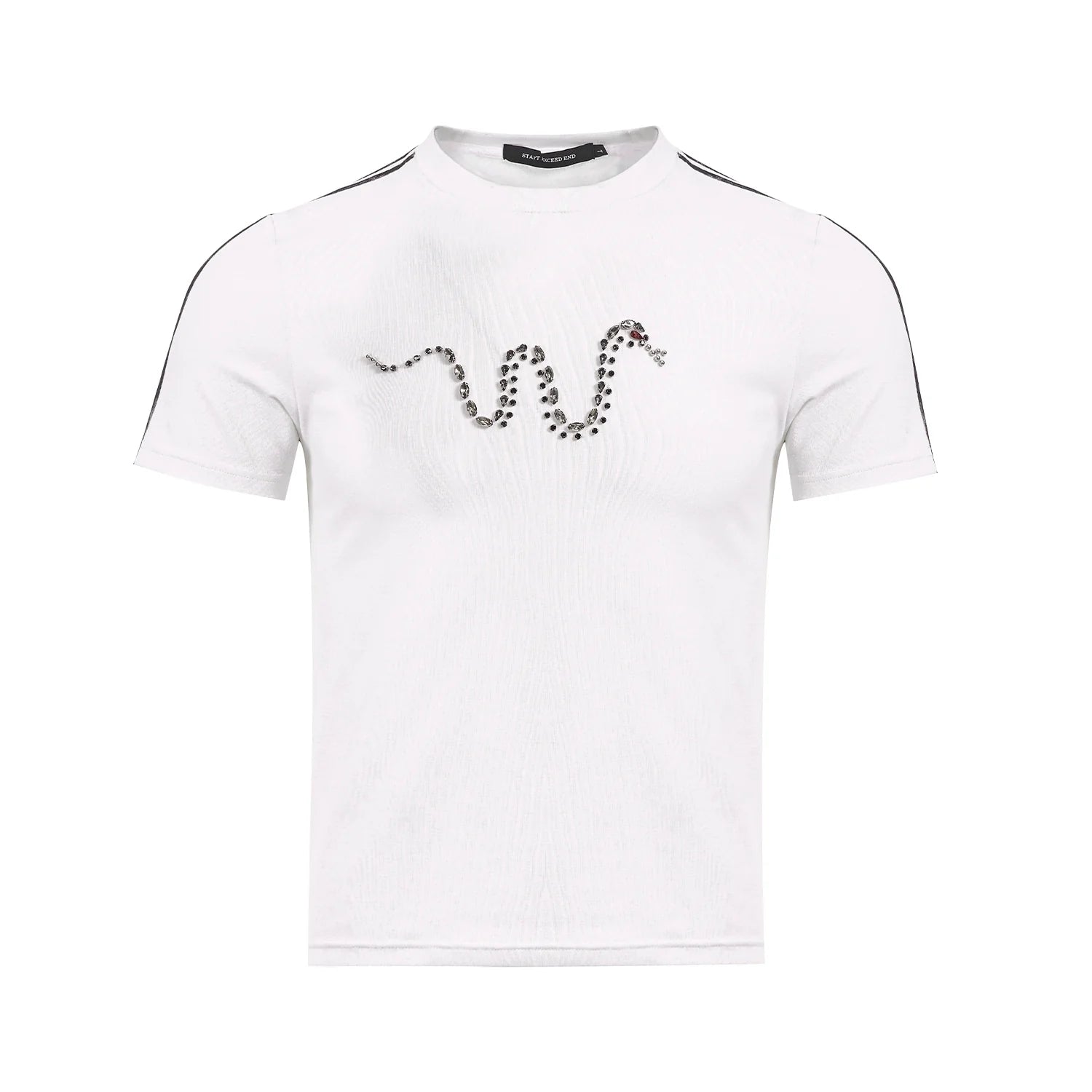 Three-Stripe Crystal Snake Sport T-Shirt
