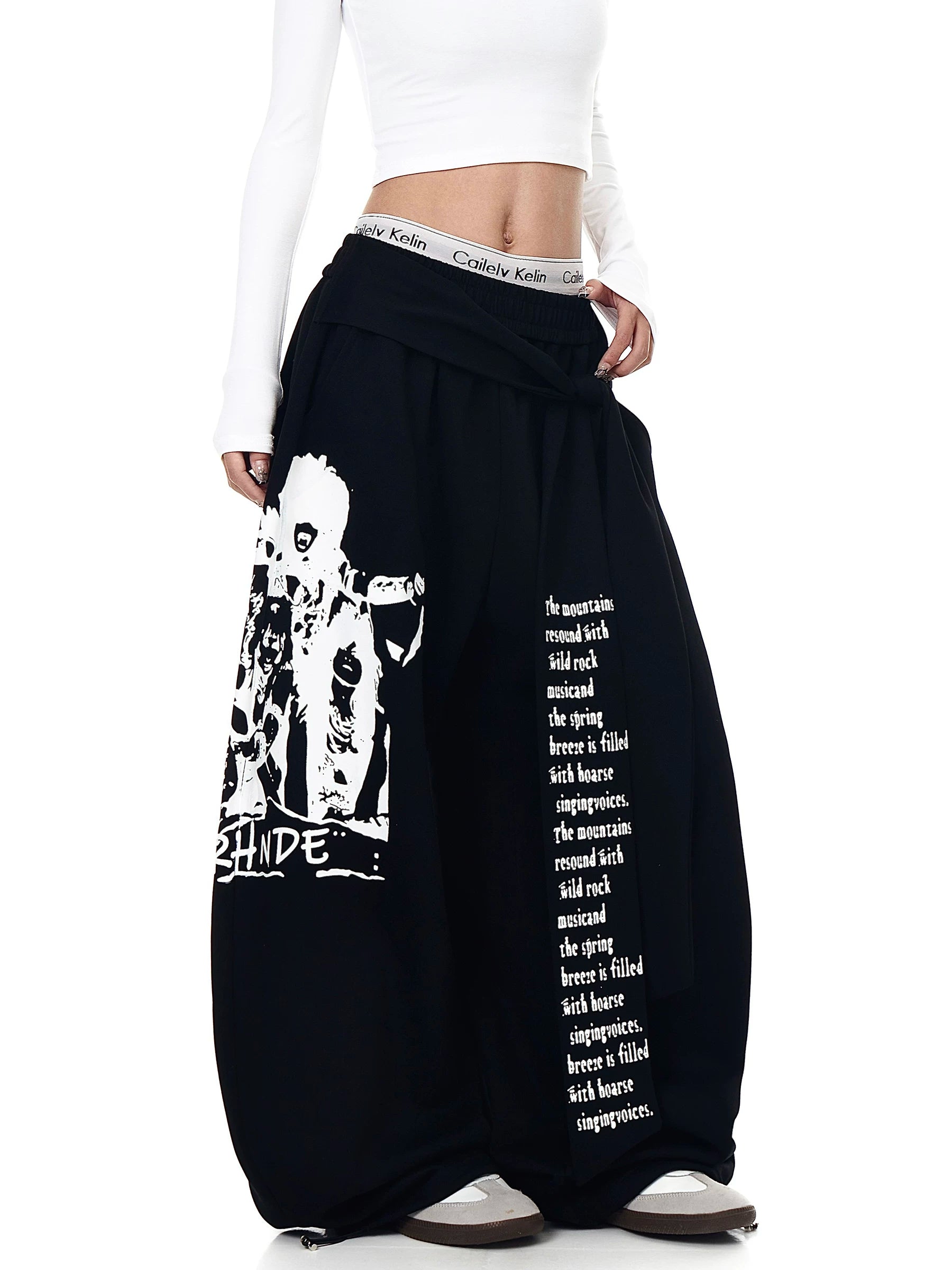 Lyric Shade Wrap Fleece Trousers