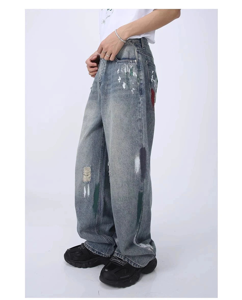 Voguo Relay Jeans de patas anchas ingeniosas