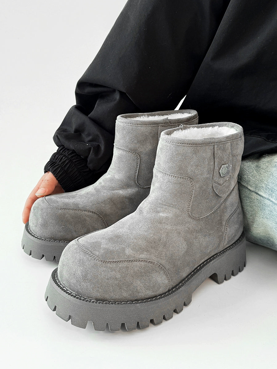 Chunky Suede Winter-Ready Boots