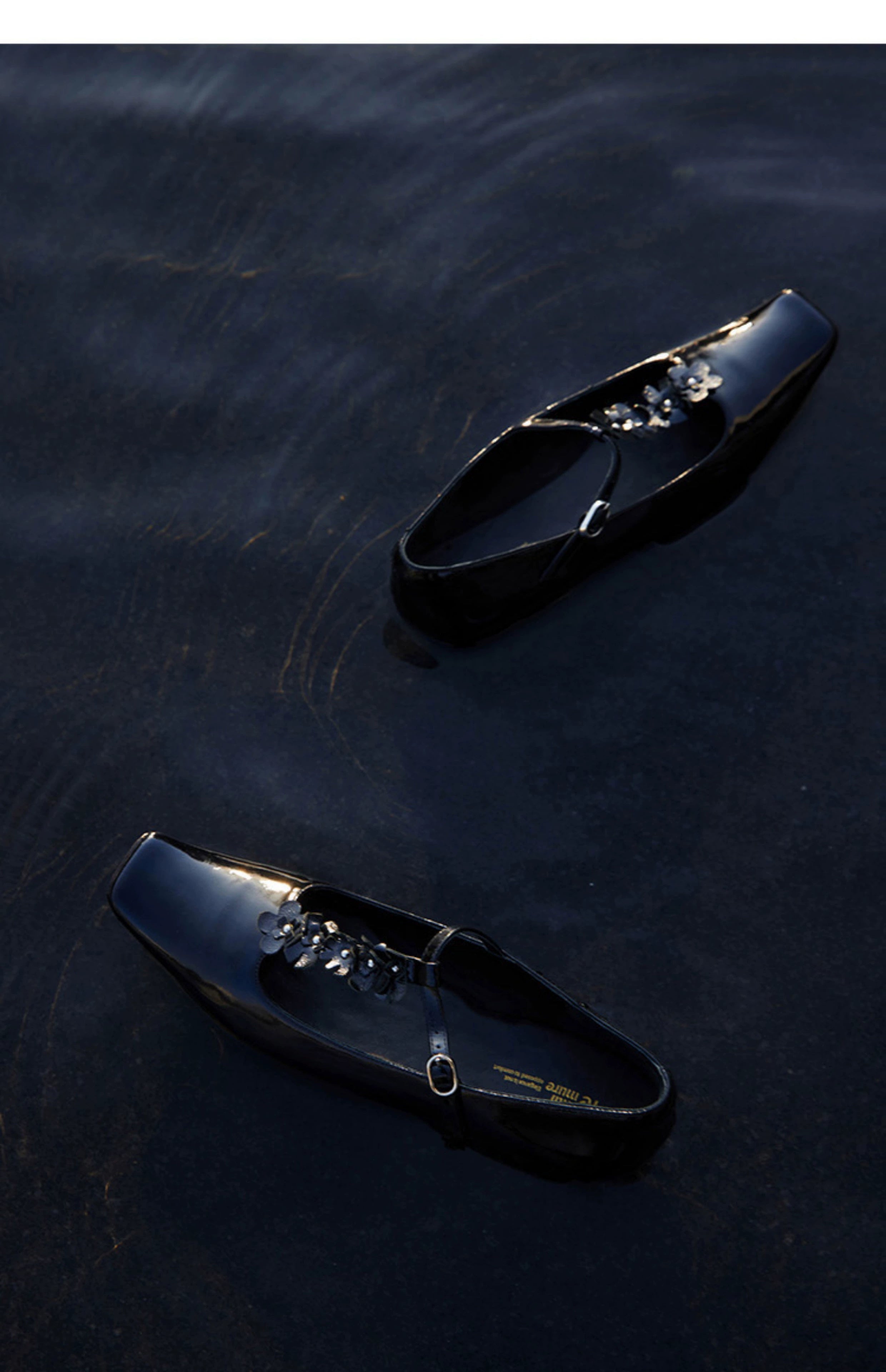 Floral Square Toe Mary Janes