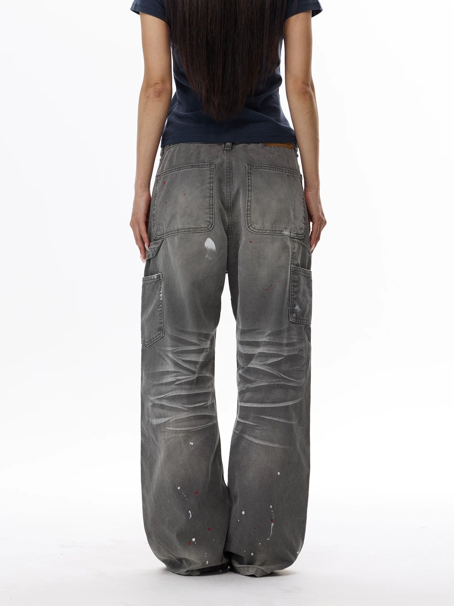 Workshop Mist Paint-Splatter Jeans