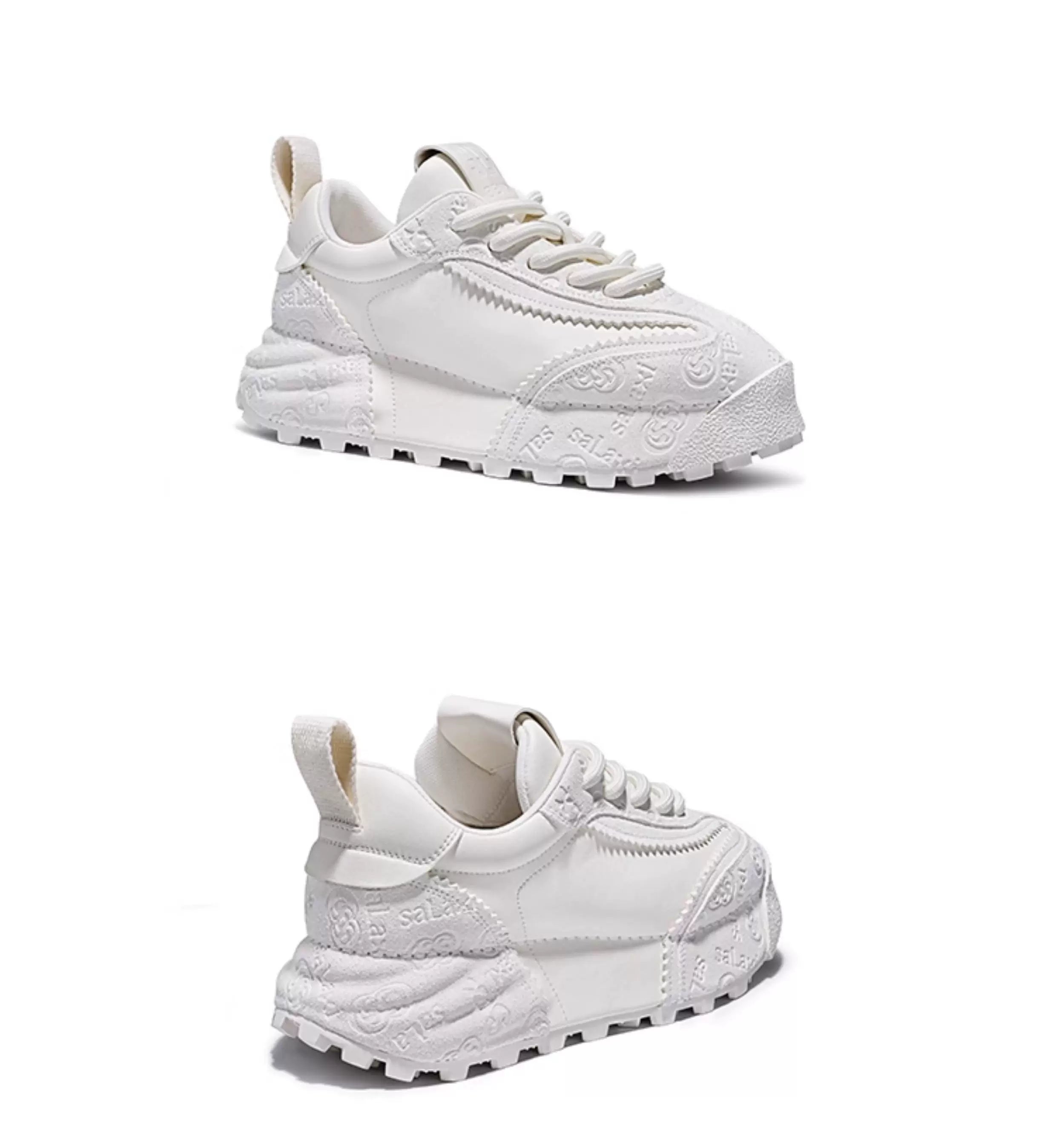 LuxeTrail Embossed Sneakers