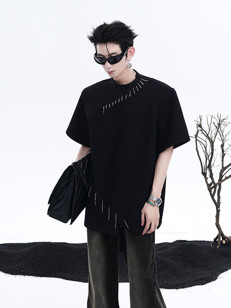 Safety Pin Detail T-Shirt