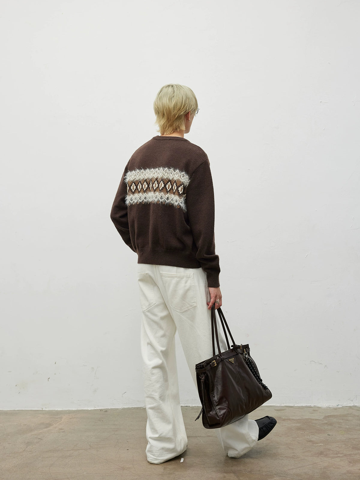 Alden Fair Isle Fuzzy Knit Cardigan