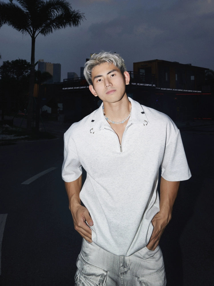 Oversized Quarter Zip Shirt