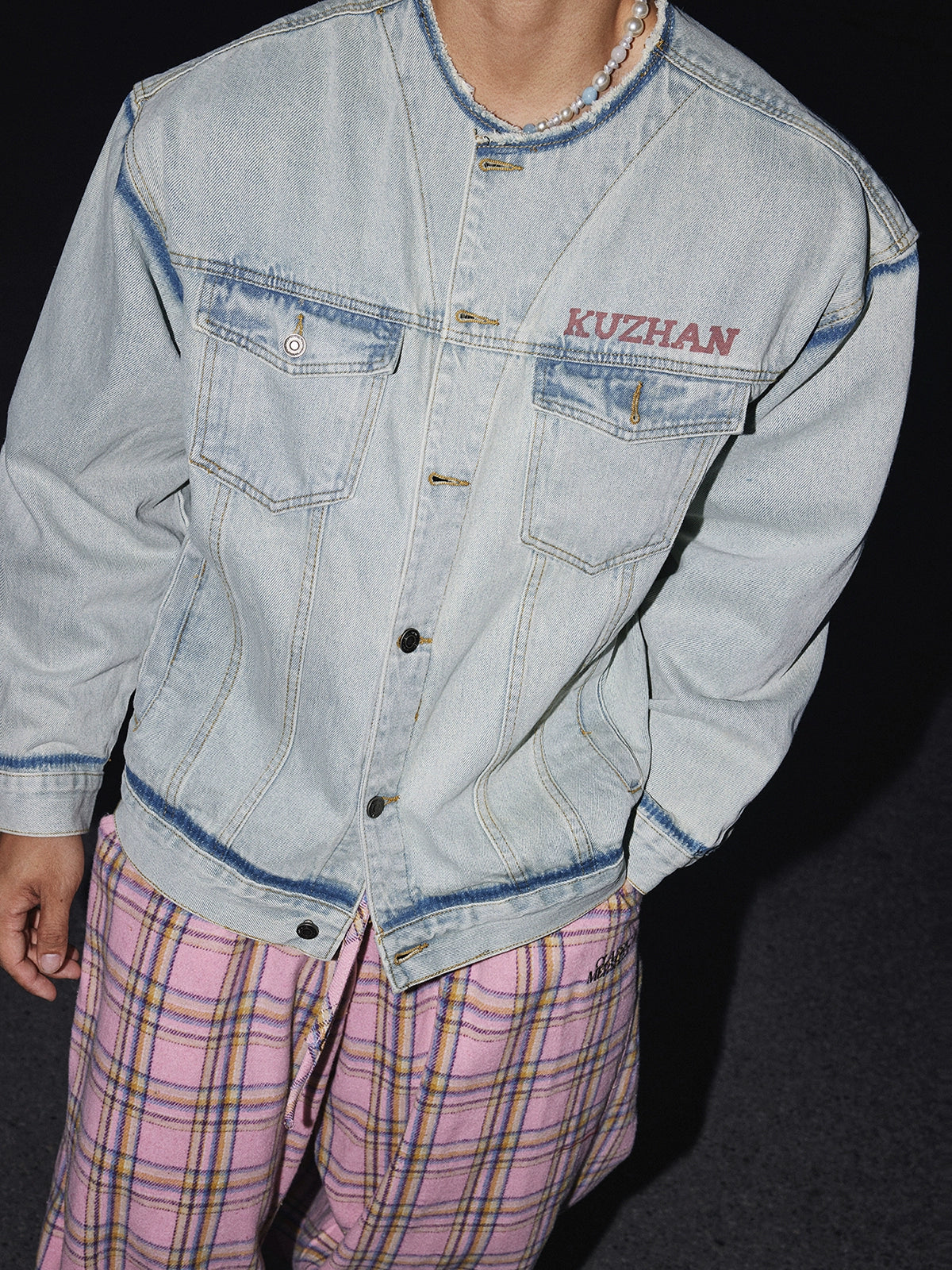 Skyline Fade Oversized Denim Jacket