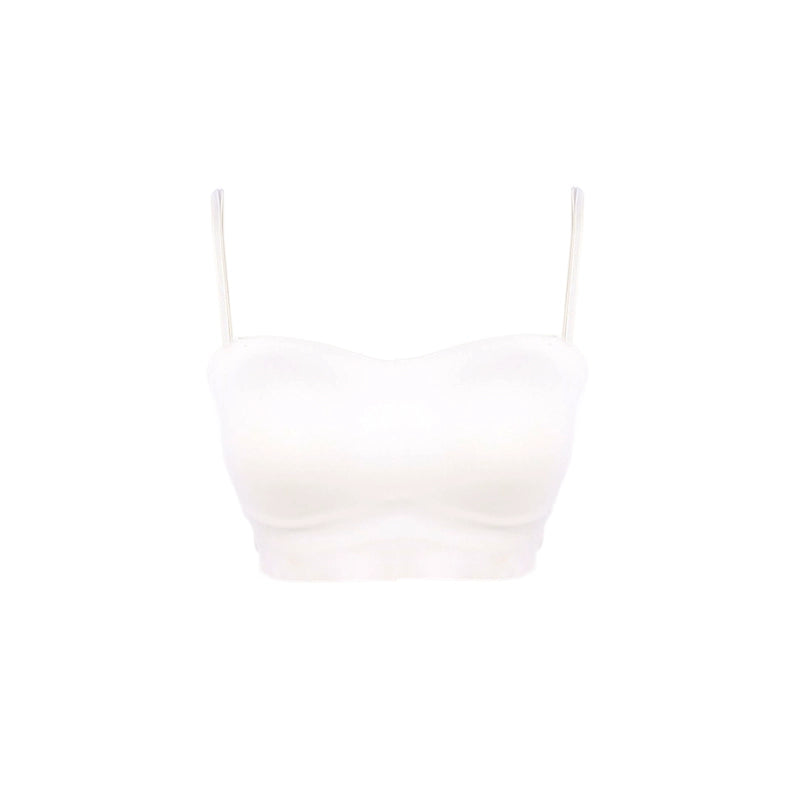 Spaghetti Strap Crop Top with Sweetheart Neckline