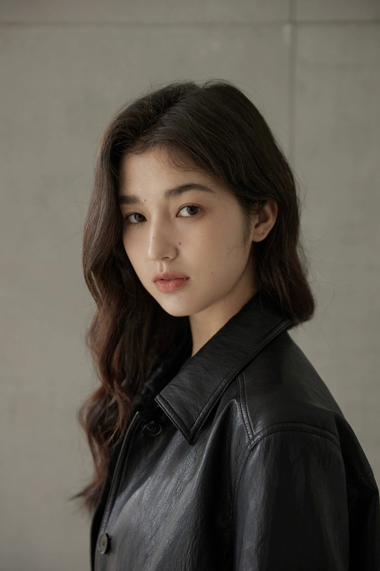 Vintage Short Leather Jacket