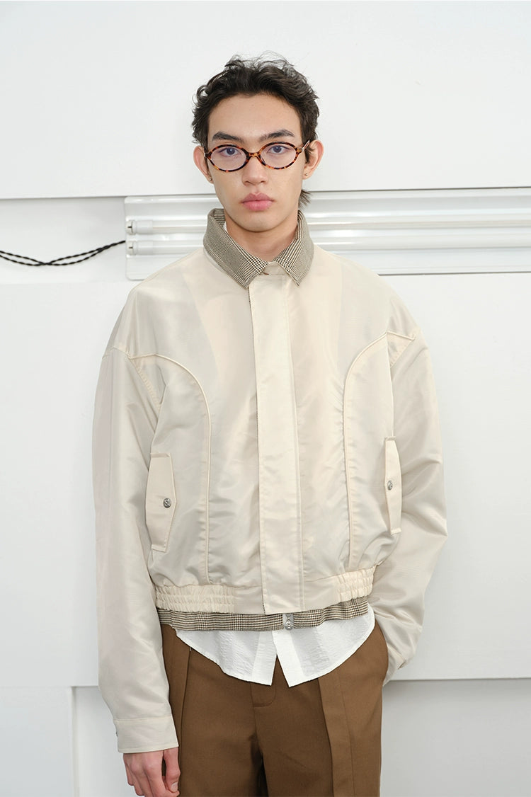 Harrington Jackets with Plaid Lining