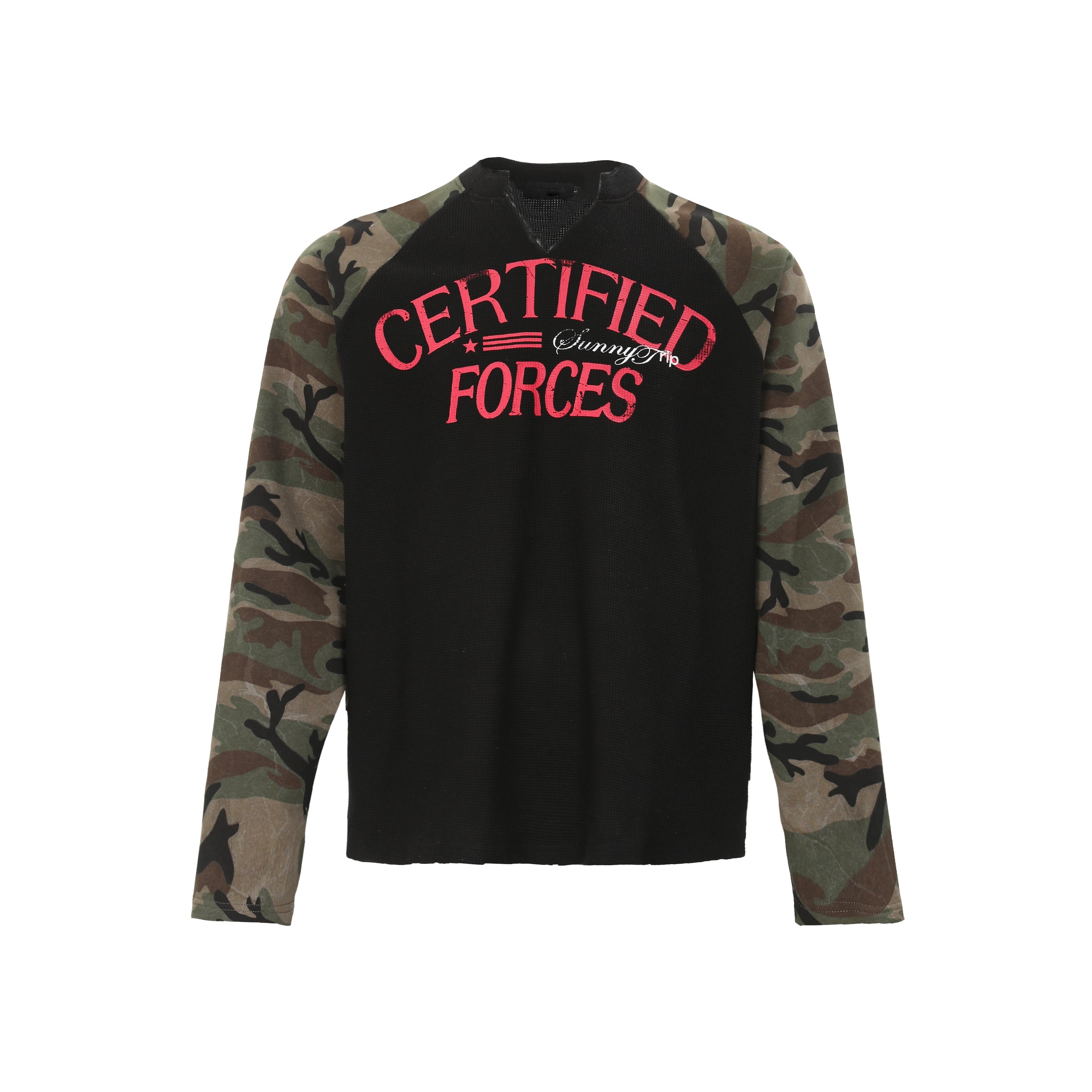 Camo Forces Varsity Henley