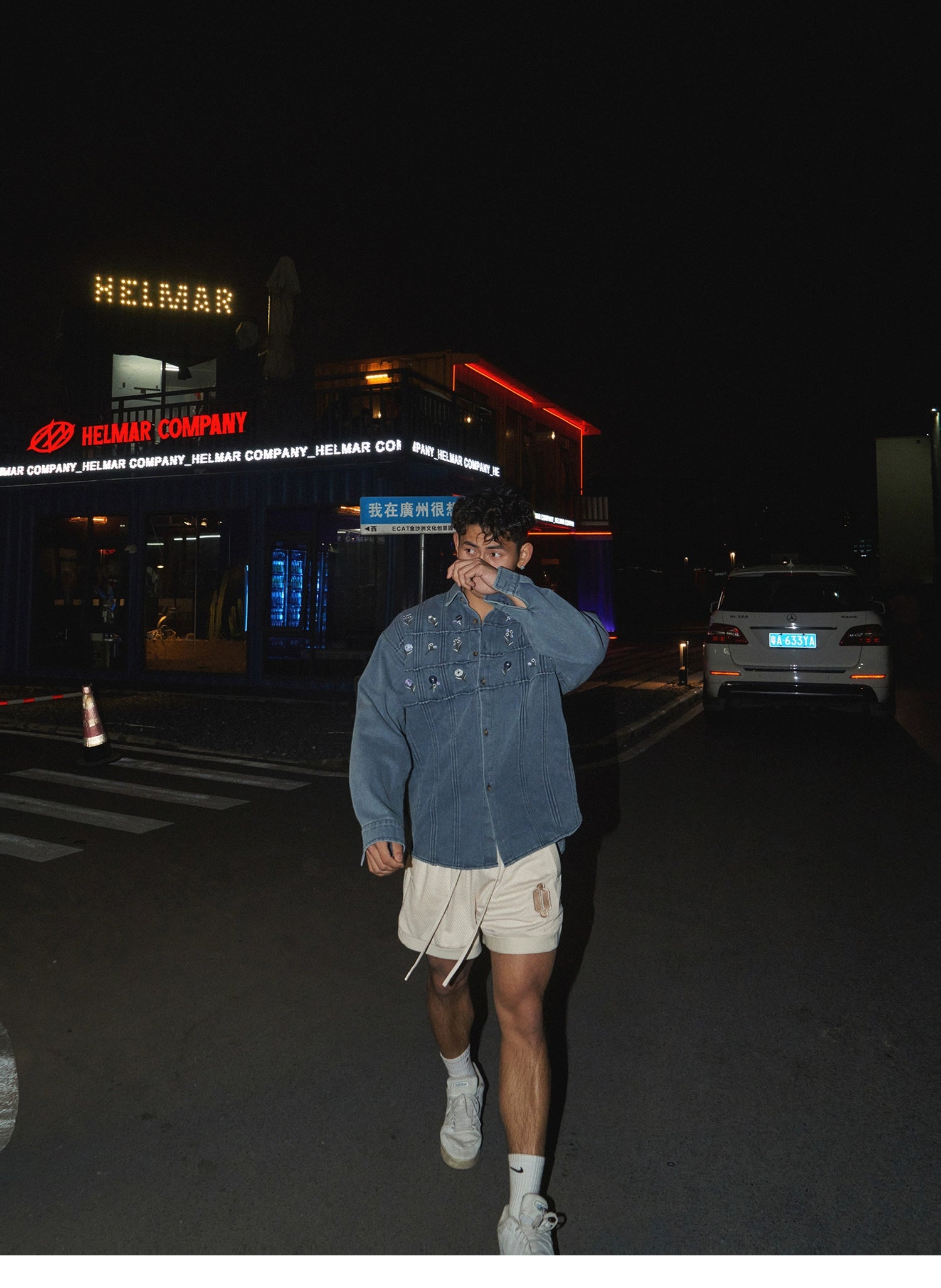 Washed Denim Utility Cotton Jacket