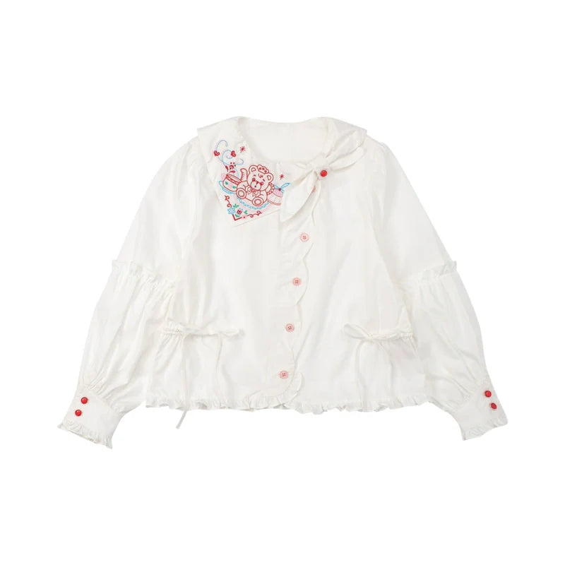 Tea Party Ribbon Lolita Shirt