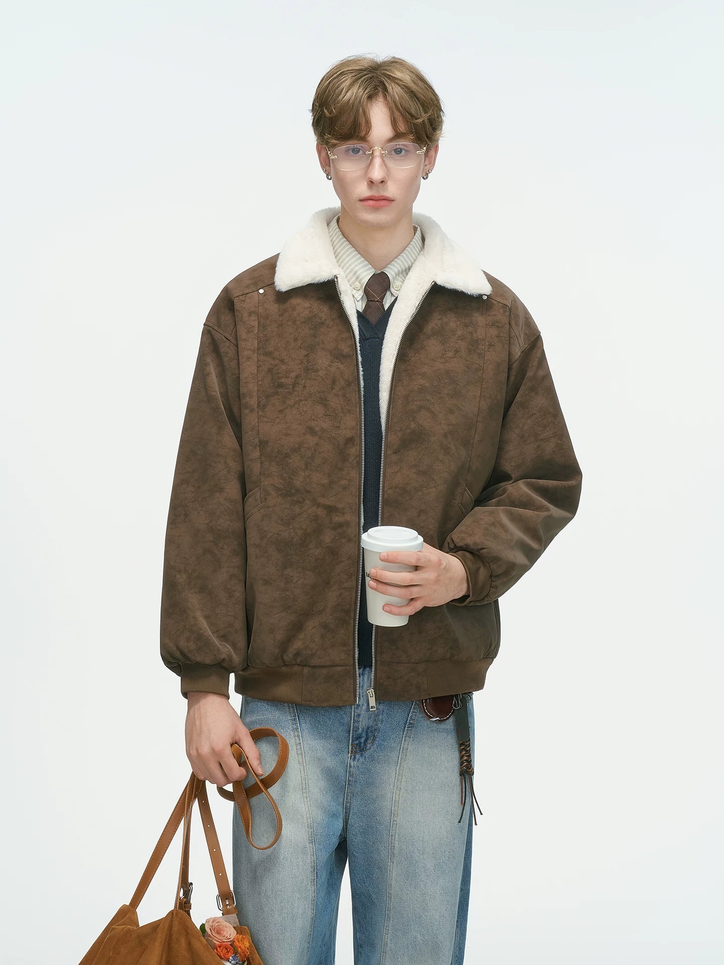 Shearling Transit Reversible Bomber