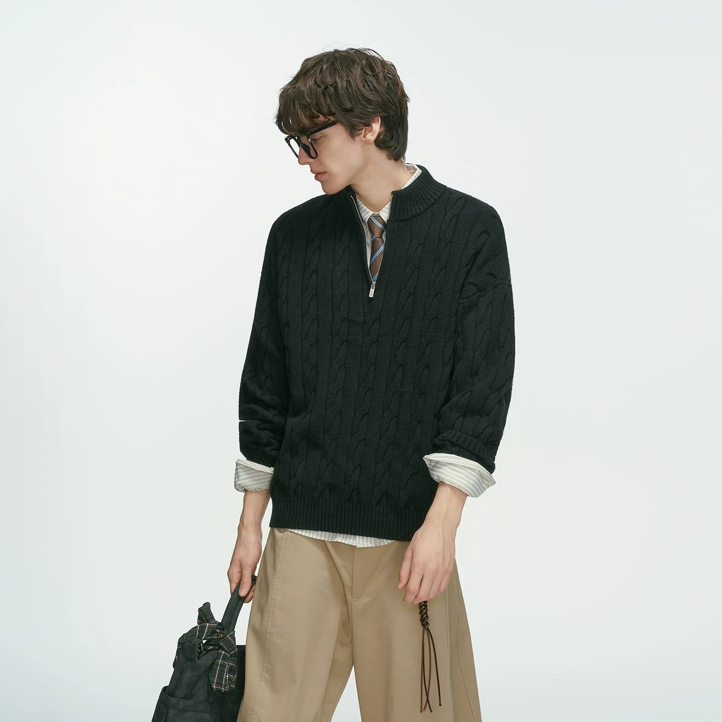 Sandline Cable Half‑Zip Sweater