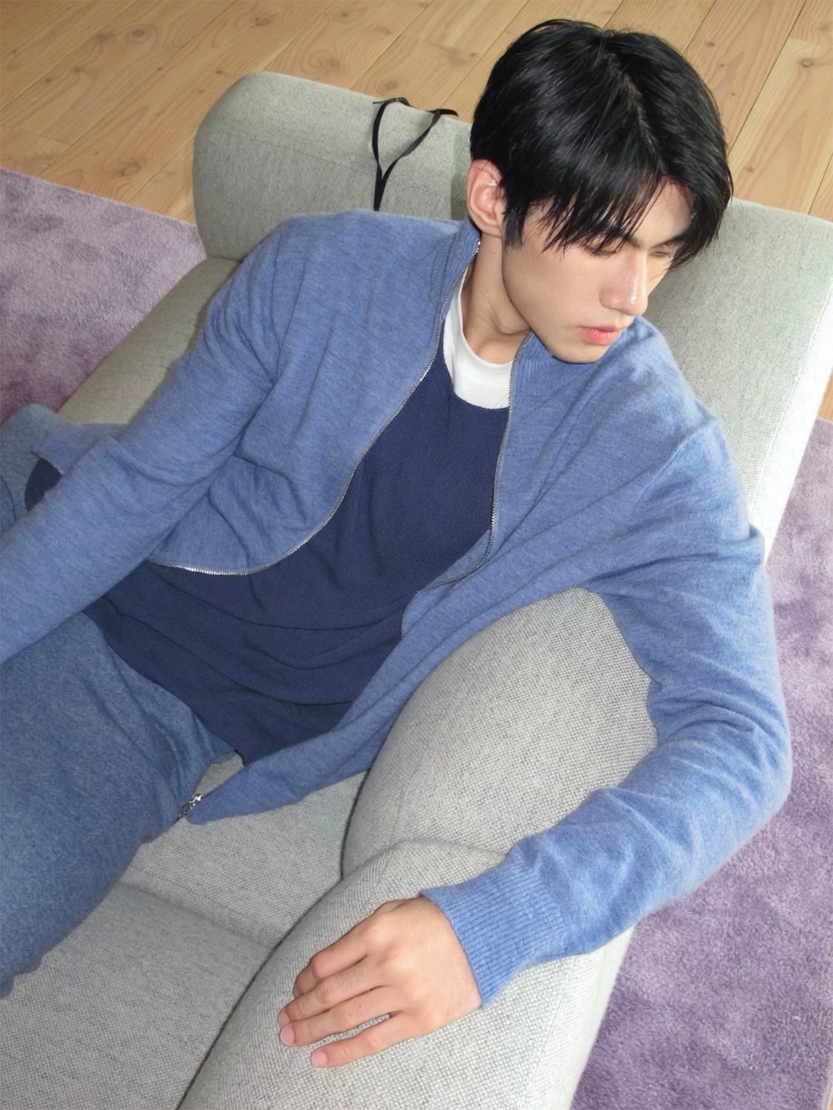 Skyline Zip Knit Cardigan