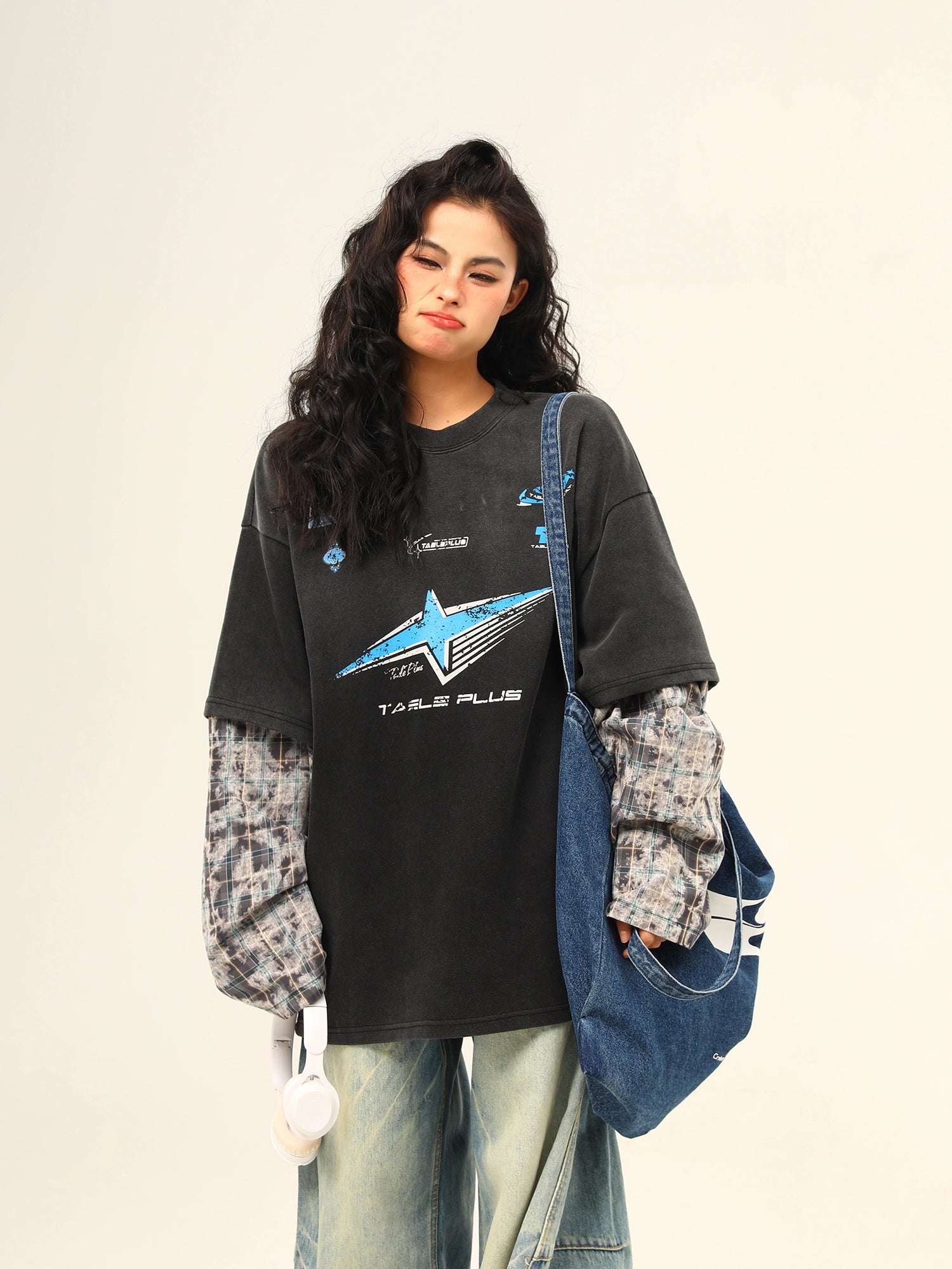 Retro Street Graphic Layered Tee