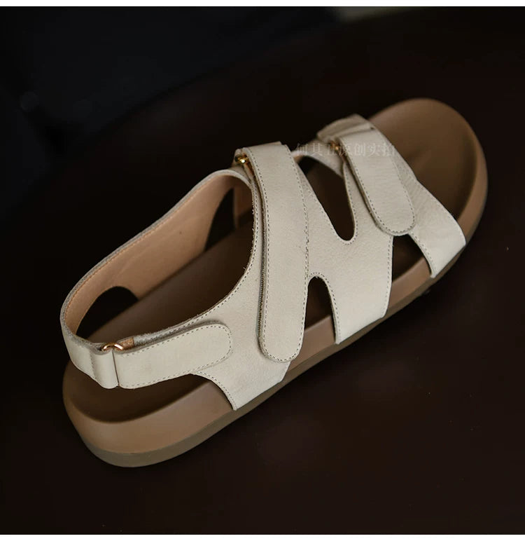 Calista Cutout Slingback Leather Sandals