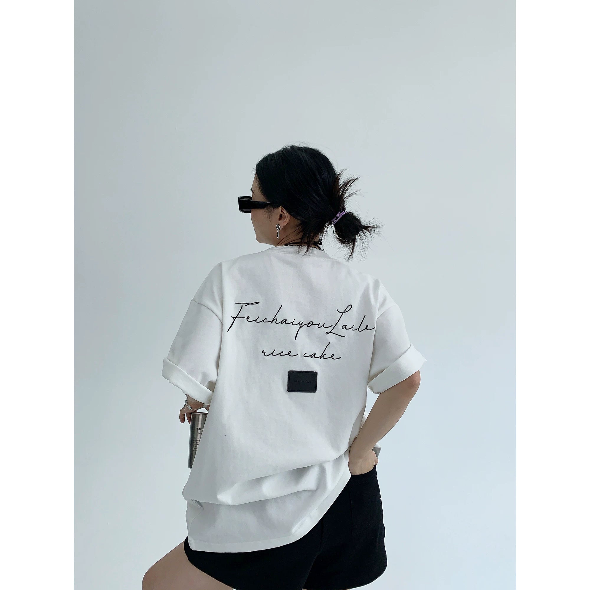 Silver Script Backdrop Tee