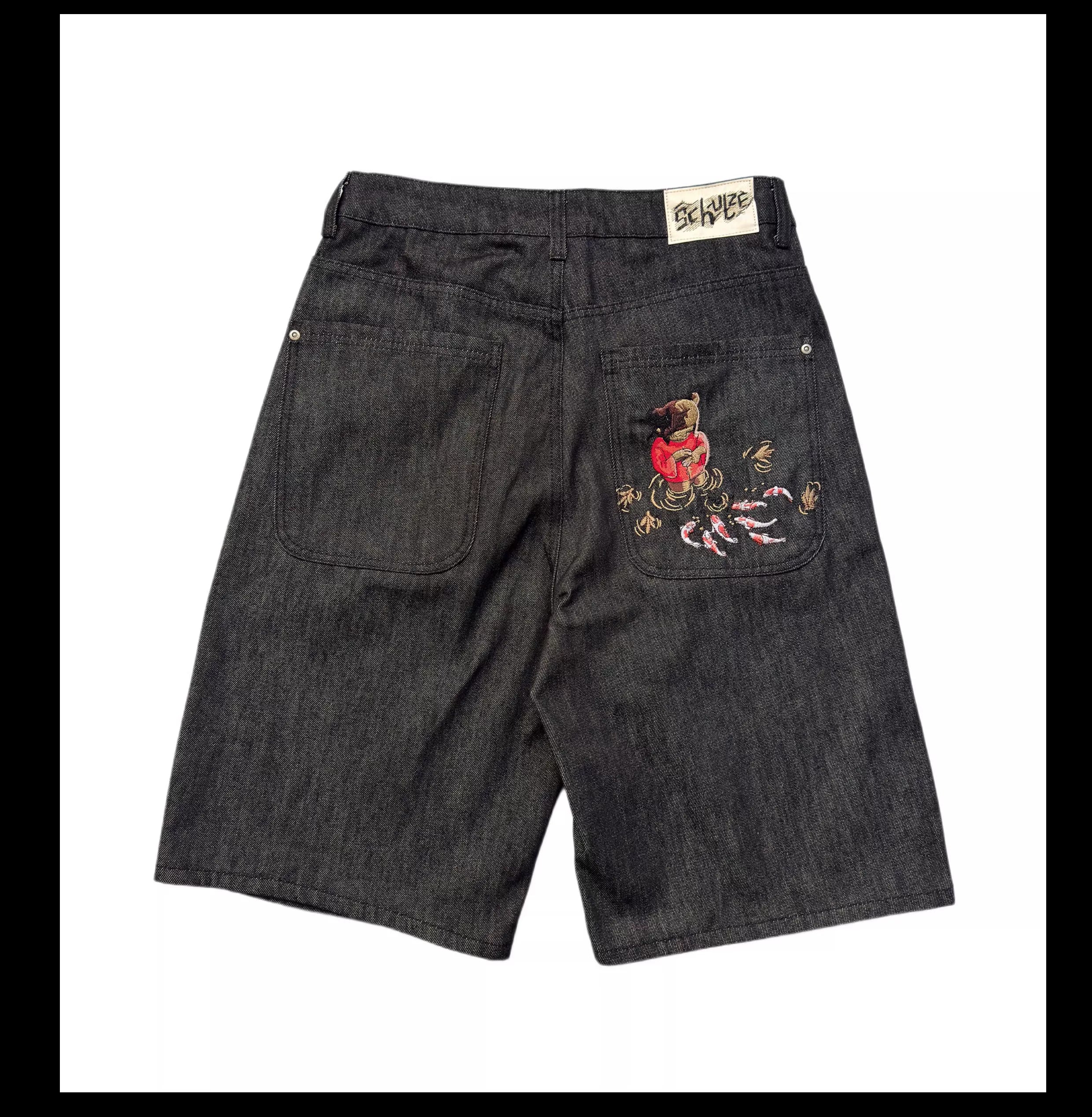 Tempest Embroidered Denim Shorts