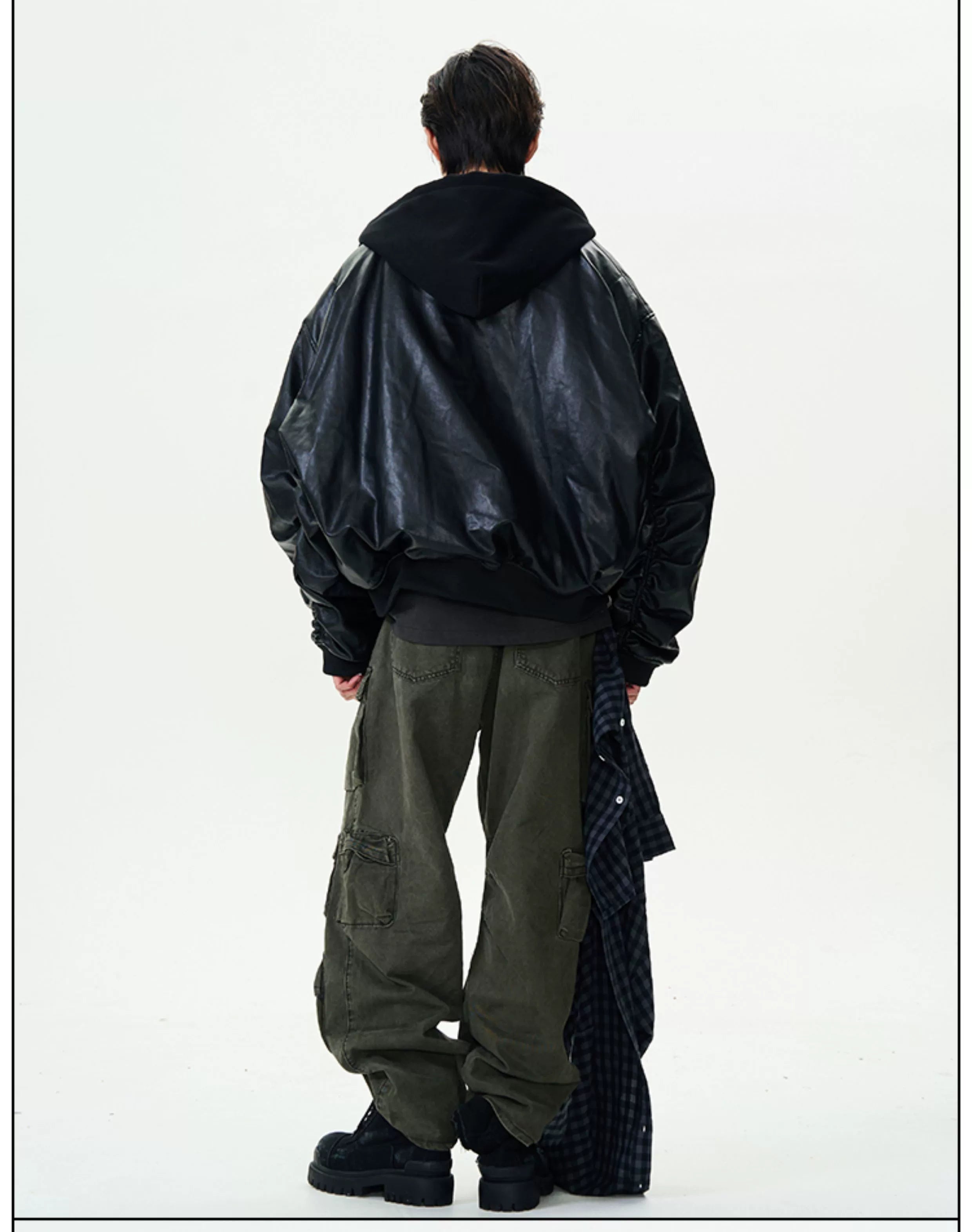 Urban Rebel Oversized Leather Bomber